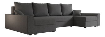 Rohová sedací souprava U Dusk U (tmavě šedá)