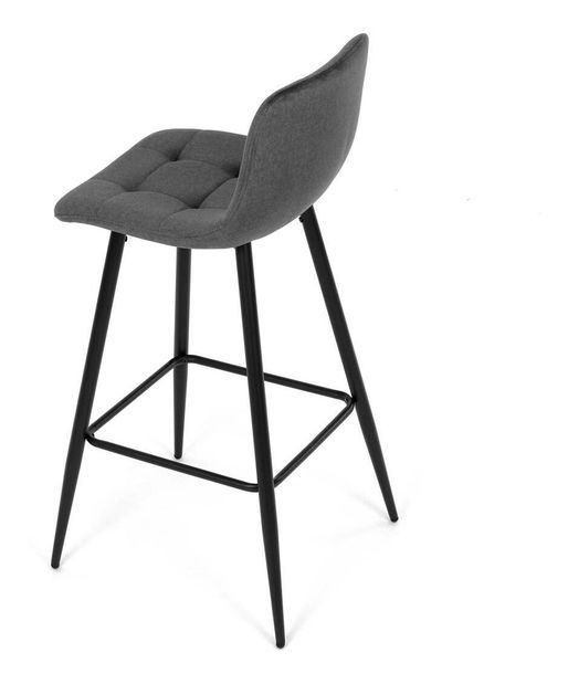Barová židle Asegurando (tmavě šedá)