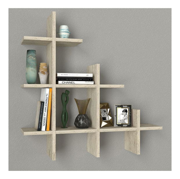 Nástěnná police Juker (travertin)