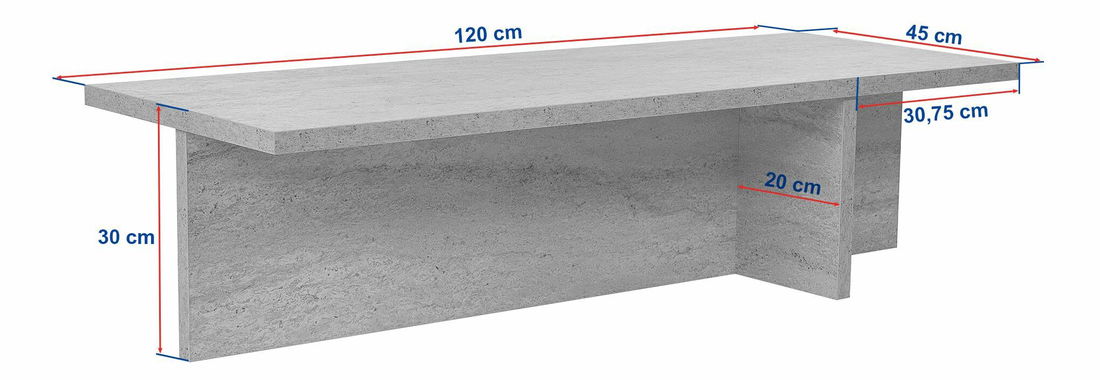 Konferenční stolek Habero (dub safírový)
