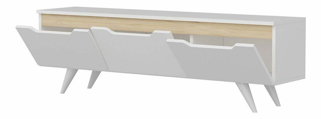 TV stolek/stojan Praga (bílý)