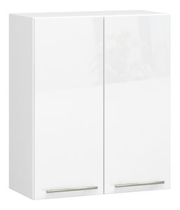 Horní kuchyňská skříňka Ozara W60 H720 (bílá + bílý lesk)