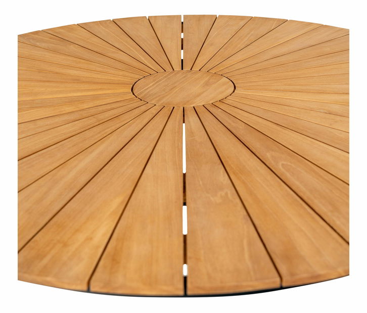 Zahradní stůl Canvoria 5 (přírodní + černá)