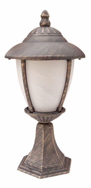 Venkovní svítidlo Madrid 8478 (antická zlatá + rýžové kamenné sklo)