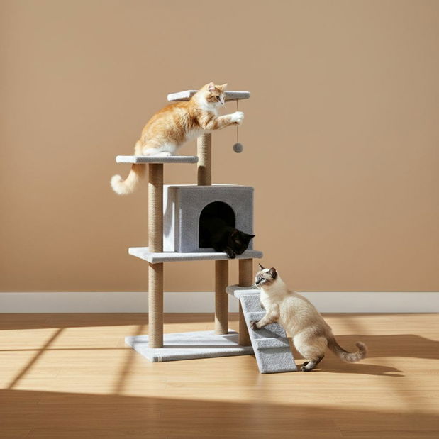 Škrabadlo pro kočky Ardie (Bílá)