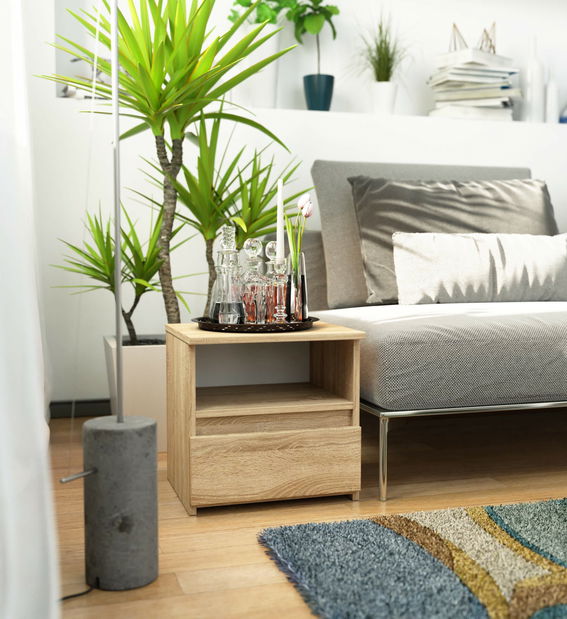 Noční stolek Cincuenta (dub sonoma)