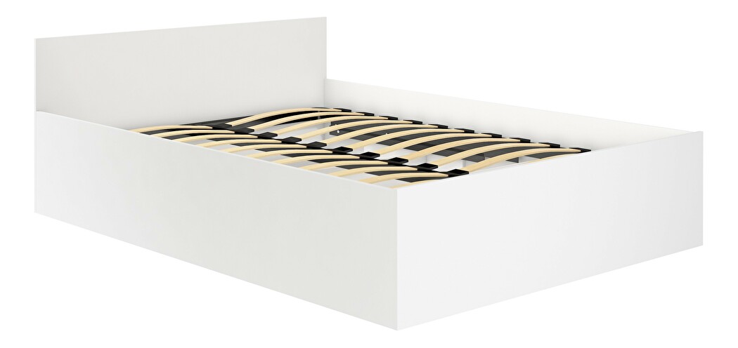 Manželská postel Cosimo (bílá) (s roštem)