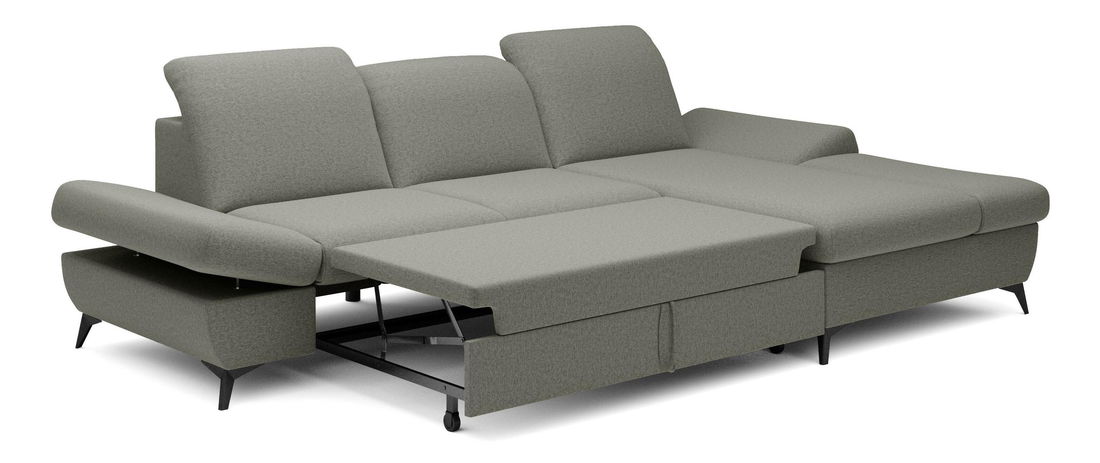 Rohová sedací souprava Harpie (šedá) (P)