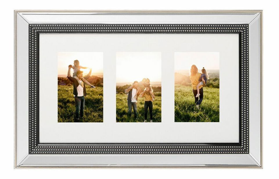 Rám na 3 fotografie Dorothy (stříbrná)