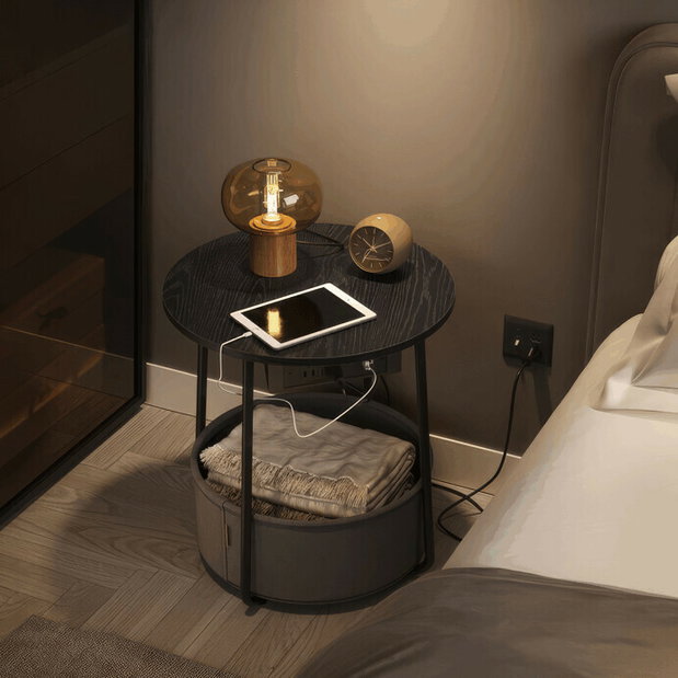 Příruční stolek Bohem 28 (černá)