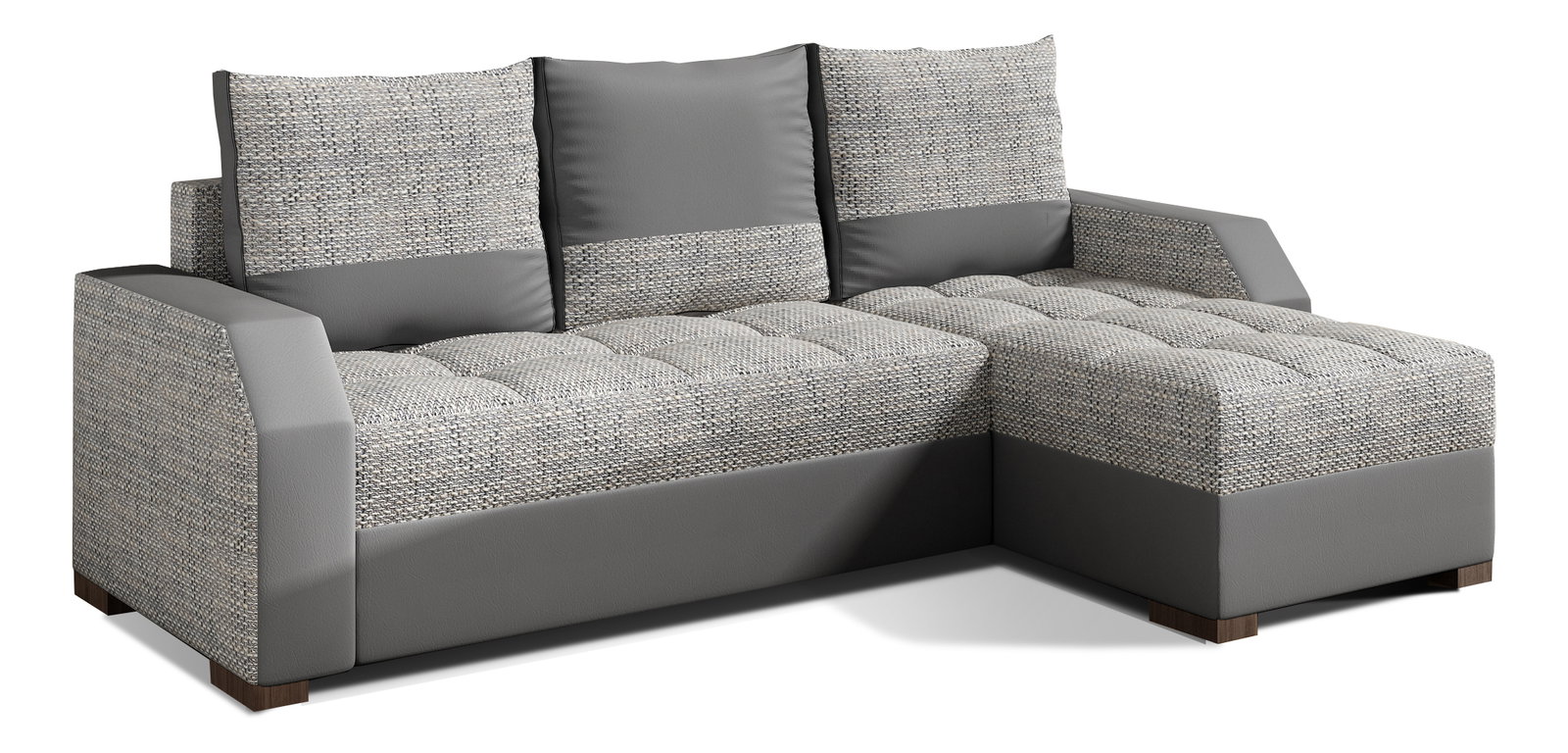 Rohová sedací souprava Aresea (šedá) (P)
