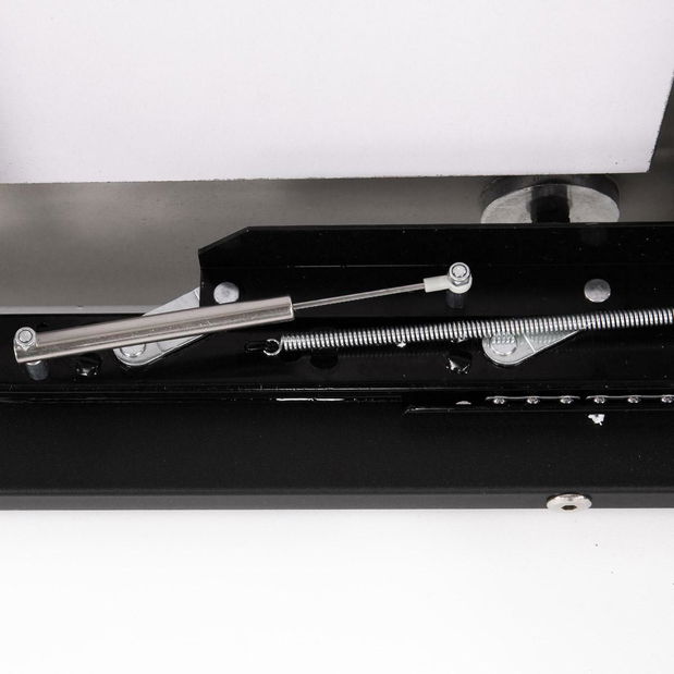 Rozkládací jídelní stůl Hildebranda (šedý mramor) (pro 4-6 osob)