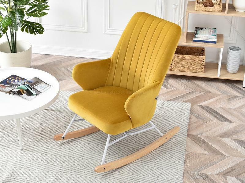 Křeslo Florida (žlutá + buk černý)