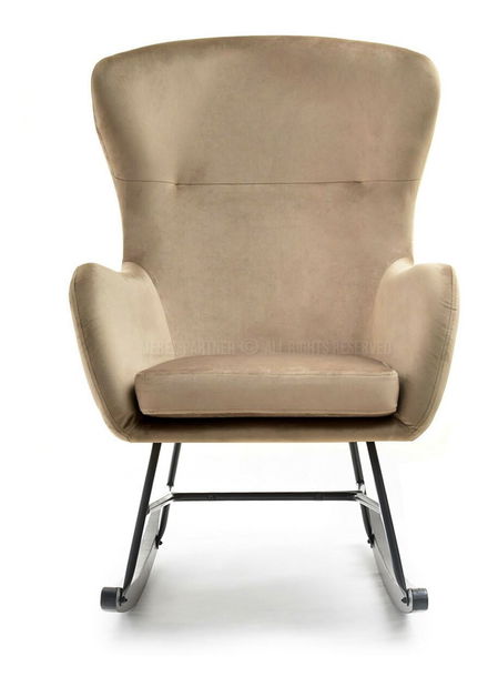 Křeslo Nesí (béžová + buk bílý)