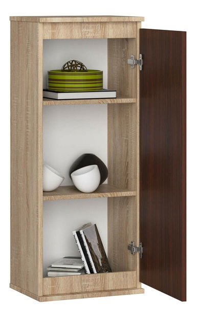 Závěsná skříňka Wren II (dub sonoma + wenge)