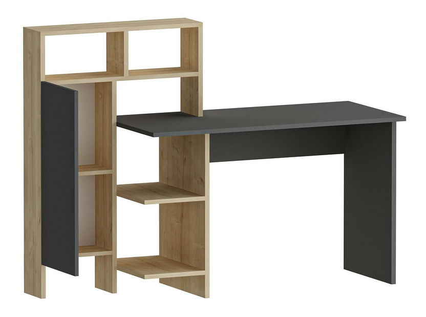 PC stolek Tolada (antracit + dub)