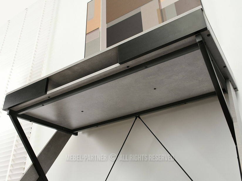 PC stolek Hilly (beton)