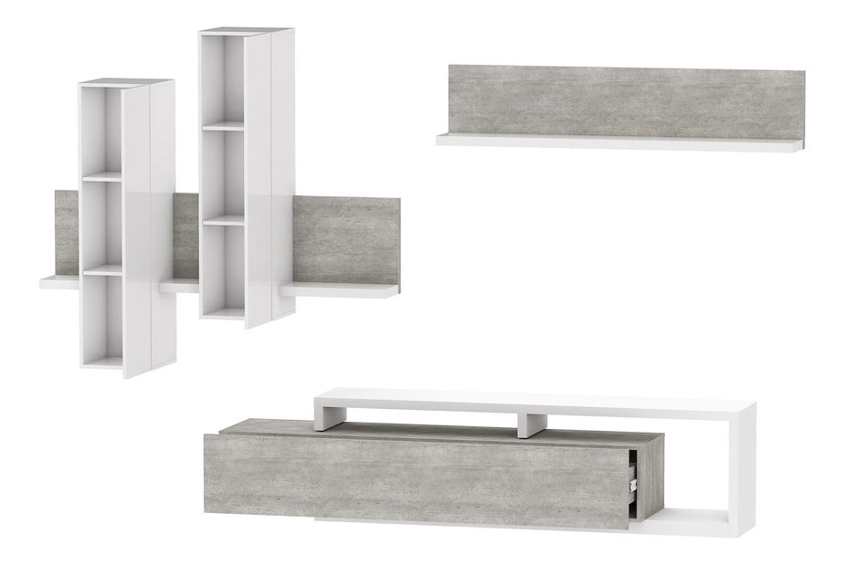 Obývací stěna Bilsby Typ 09 (s osvětlením)