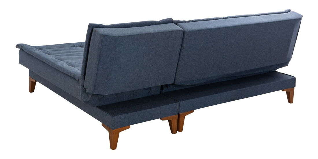 Rohová sedačka Santic (tmavě modrá)