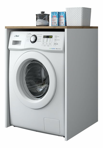 Koupelnová skříňka Karoline 103 (Ořech + Bílá)