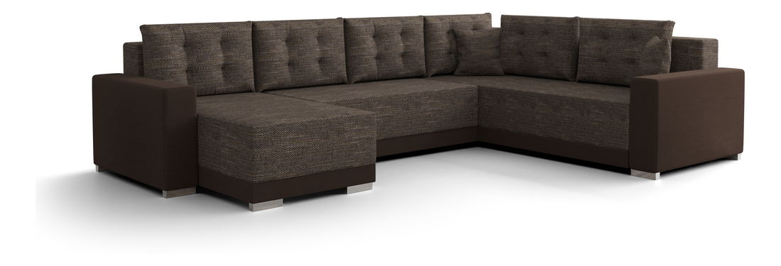 Rohová sedačka ve tvaru U Odyssey 3 (hnědá) (P)