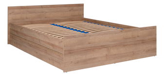 Manželská postel 140x200 cm Cortez C 14 (dub riviera) (s roštem)
