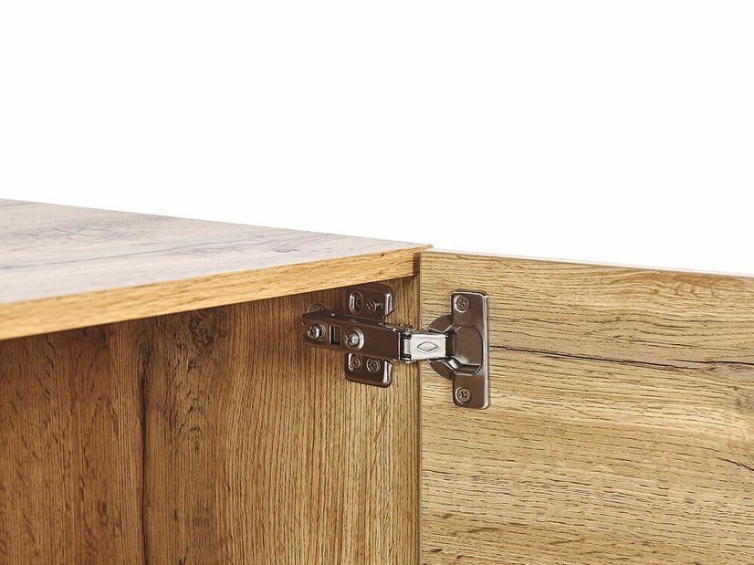 TV stolek/skříňka FIRE (světlé dřevo + černá)