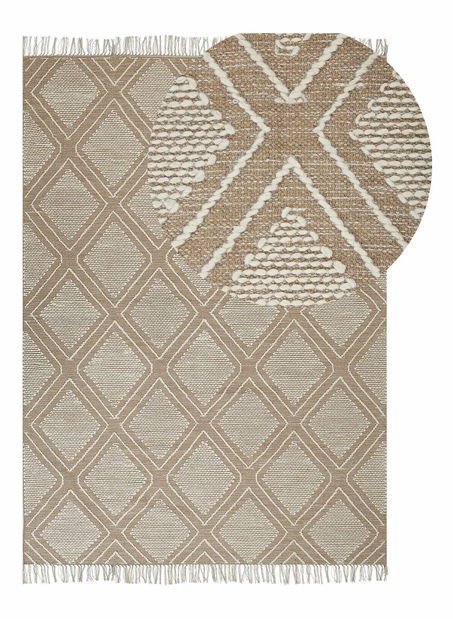 Koberec 160 x 230 cm Kace (béžová)