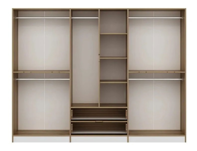 Šatní skříň Erich (Bílá)