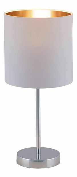 Stolní lampa Monica 2528 (bílá + zlatá + chromová)