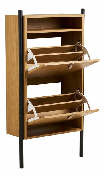 Skříňka na boty Basilina 3 (přírodní)