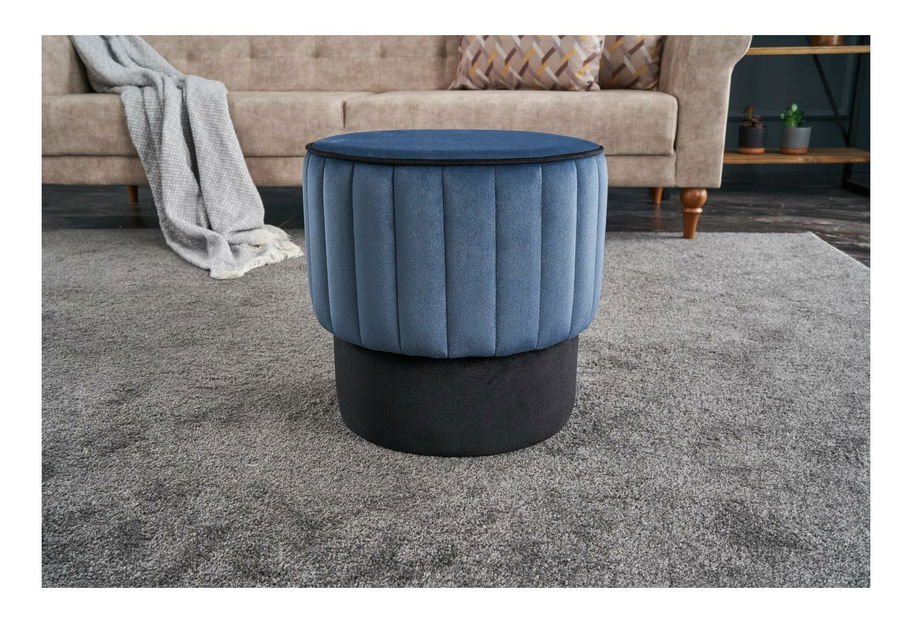 Taburetka Dolphie (modrá + černá)