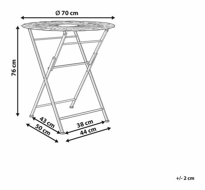Zahradní stůl Seppi (bílá)