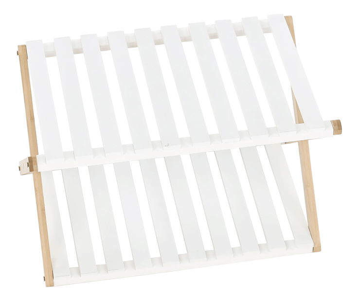 Regál Petria 1 (bílá + hnědá)