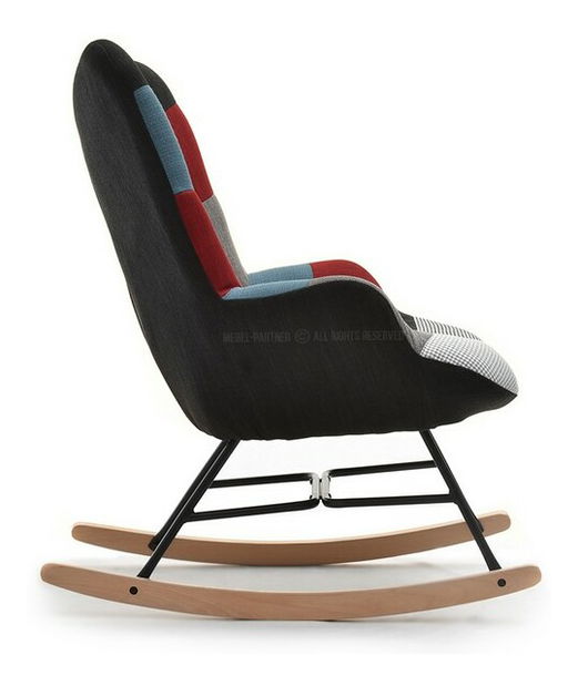 Křeslo Sibyla (patchwork + buk bílý)