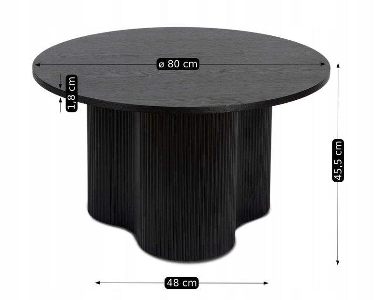 Konferenční stolek Aceitosas Max (černá)