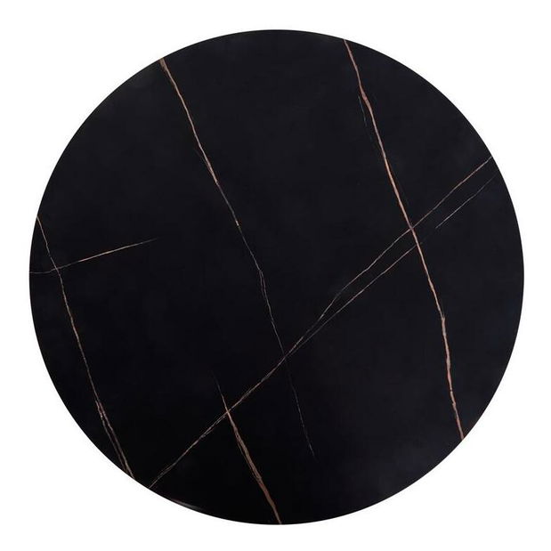 Konferenční stolek Adrienne (černý mramor + černá)