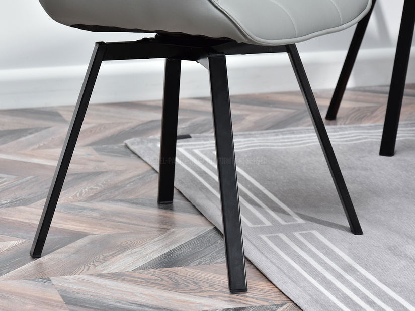 Židle Aranbura (šedá + černá)