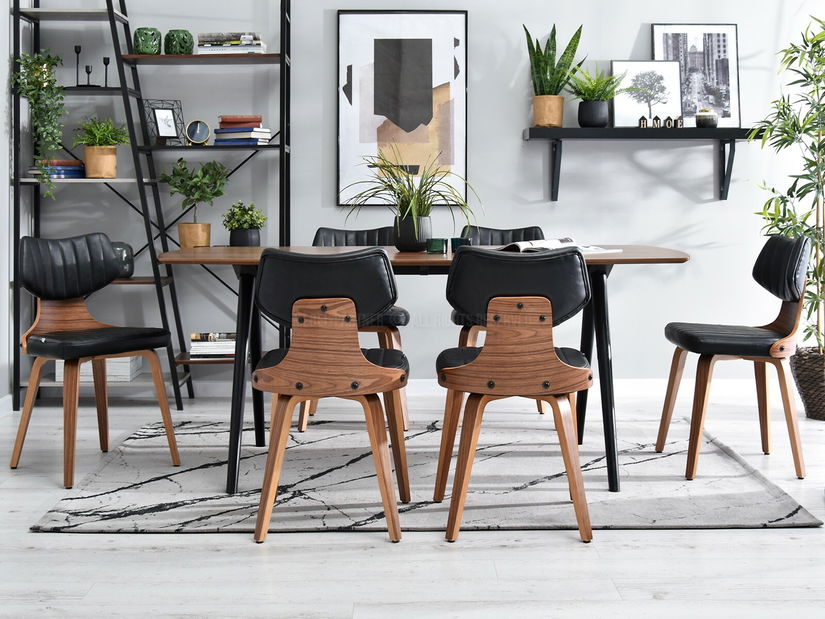 Židle Iris (ořech tmavý + ořech)