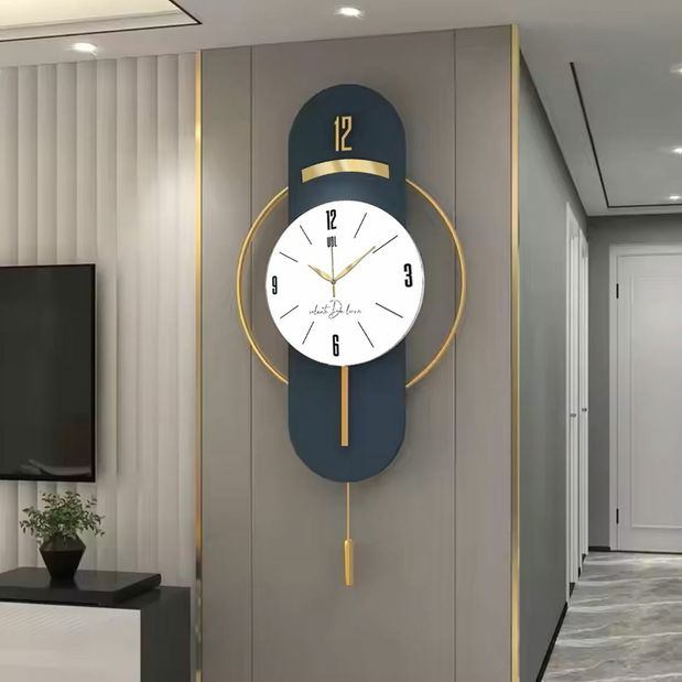 Nástěnné hodiny Vlnia 1 (zelená)