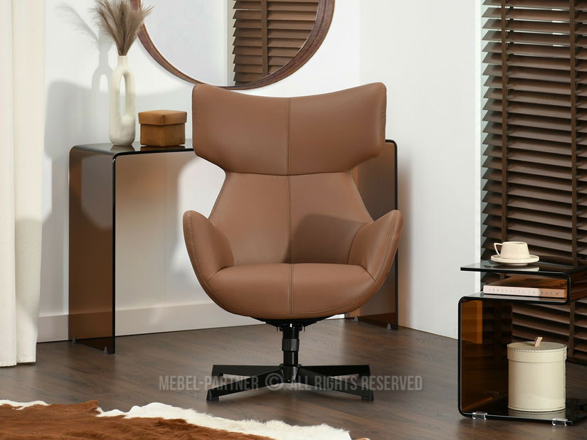 Relaxační křeslo Lordon (hnědá + černá)