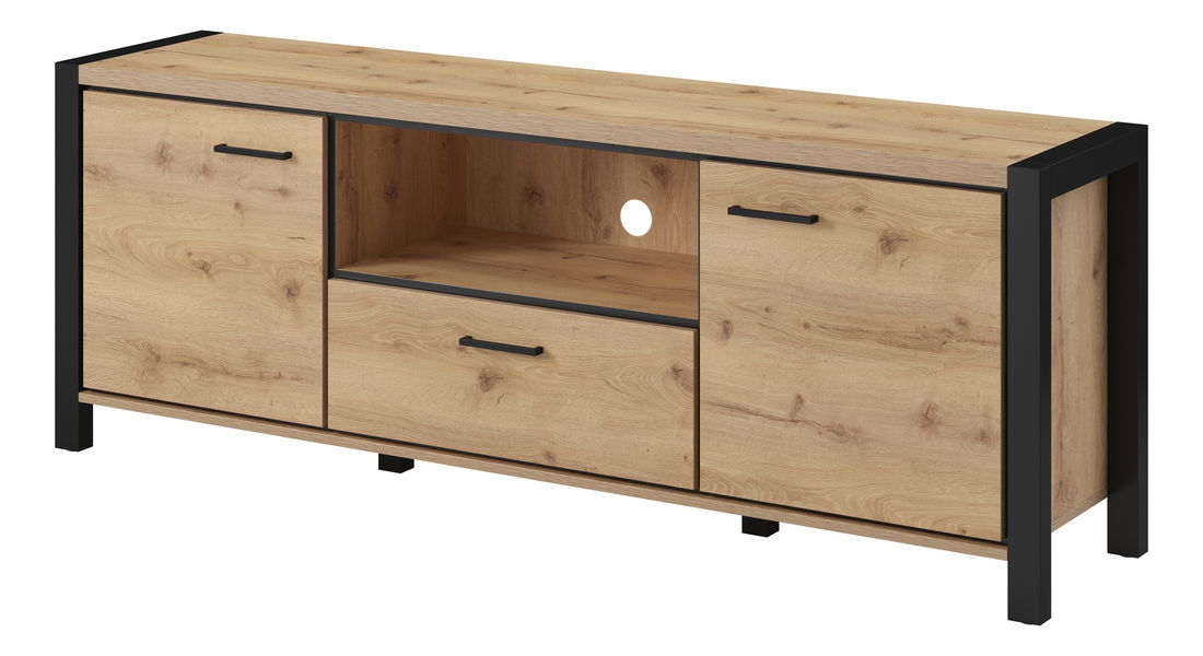 Tv stolek/skříňka Armin Typ 41 (dub taurus + matná černá)