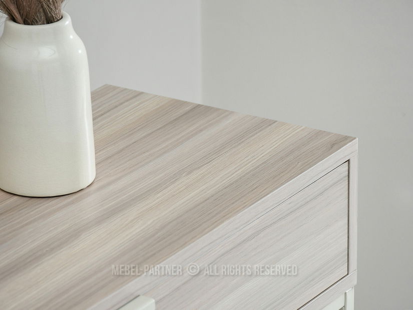 Konzolový stolek Norma M (popelaváo béžová + krémová)