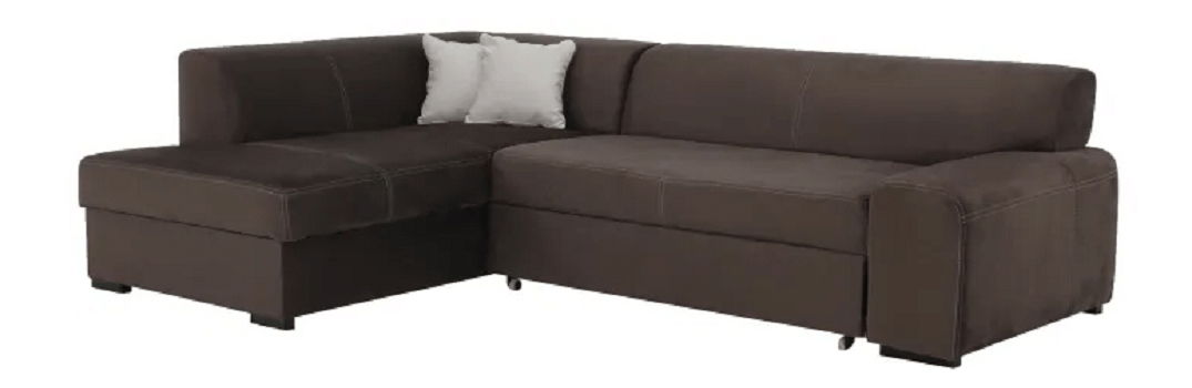 Rohová sedací souprava Milenna (hnědá) (L)