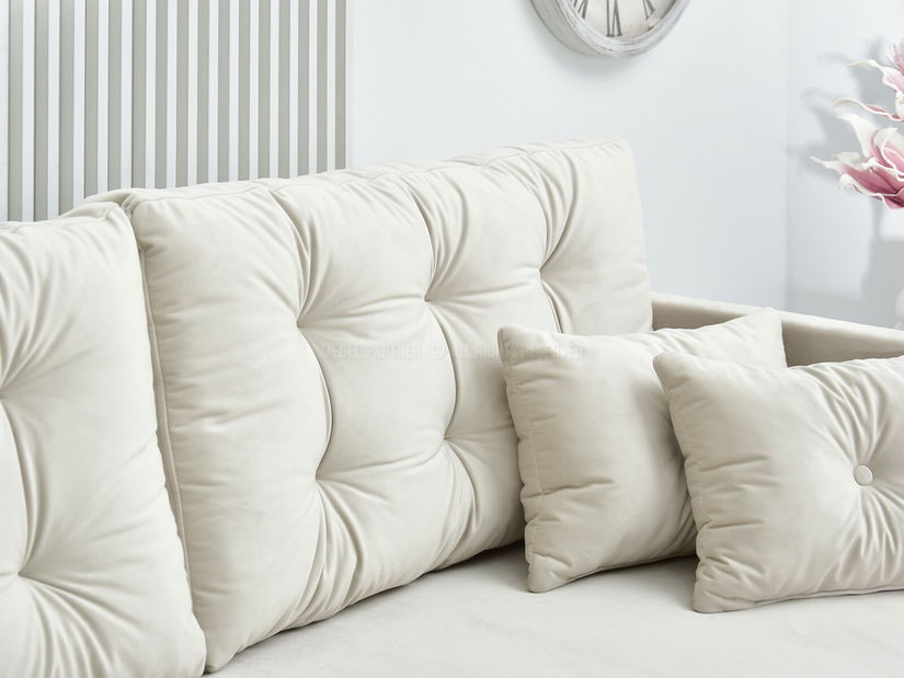 Pohovka dvousedačka Mastil (krémová + černá)