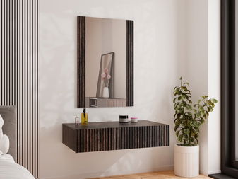 Toaletní stolek se zrcadlem Orlandio (ořech warmia)