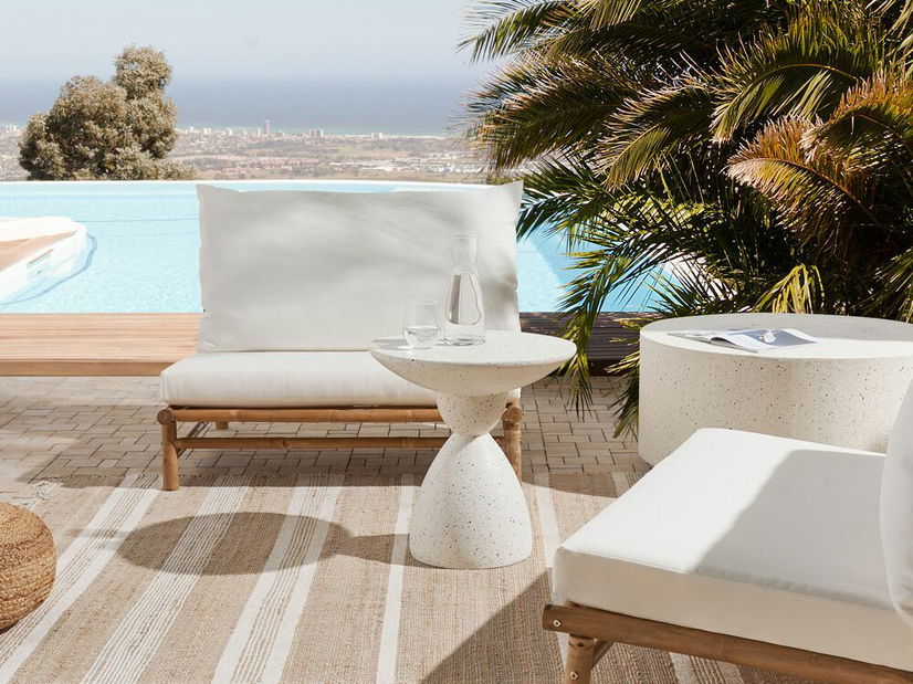 Příruční stolek Casper (bílá)