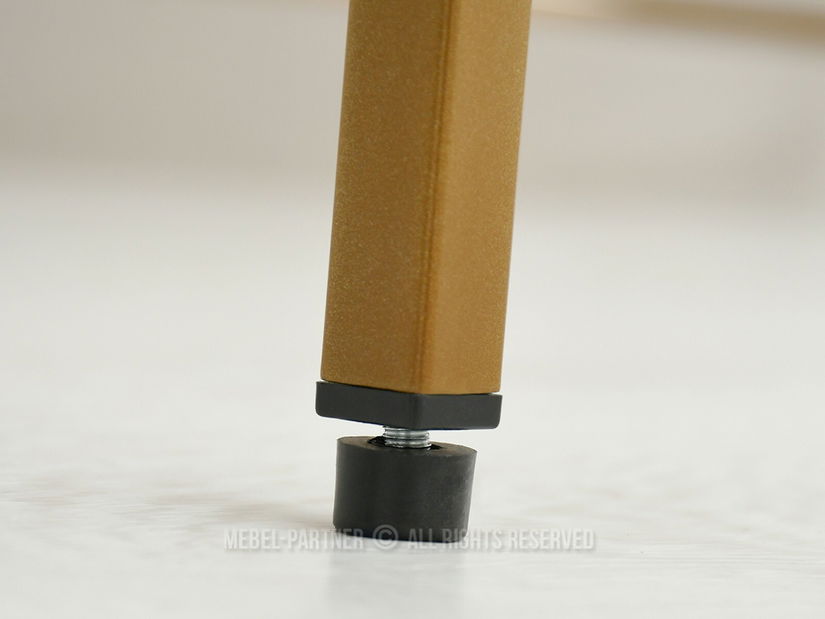 PC stolek Unica (bílé dřevo + zlatá) *bazar