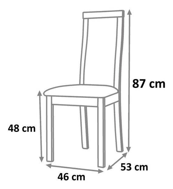 Jídelní židle Dacia třešeň