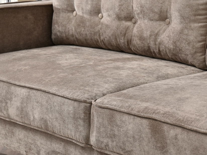 Pohovka dvousedačka Legacion (béžová + dub)